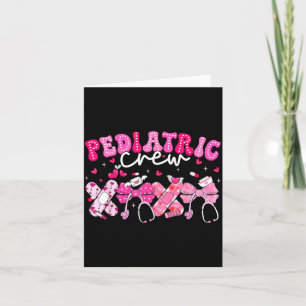 Valentine Pediatric Crew Xoxo Krankenschwester Coq Karte