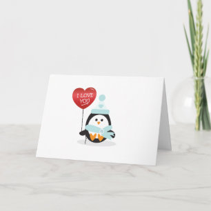 Valentine Penguin! Feiertagskarte
