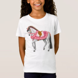 Valentine-Pferdemädchen-Baby - Puppe Shirt