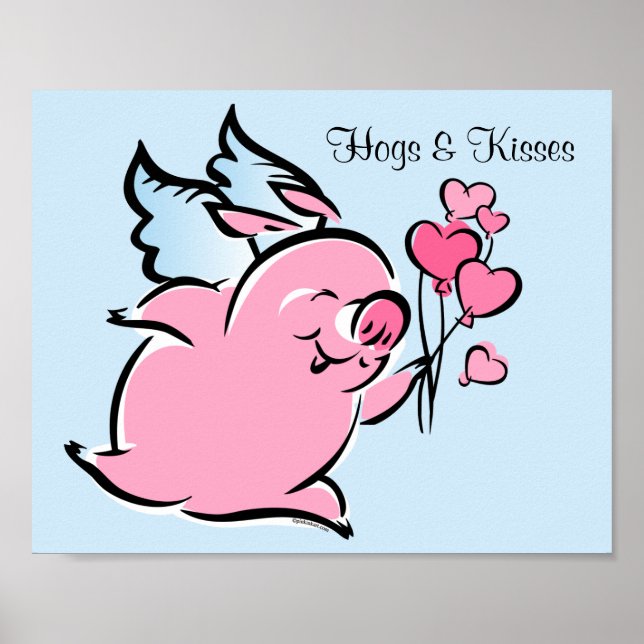 Valentine Pig Poster (Vorne)