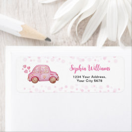 Valentine Pink Car Baby Dusche