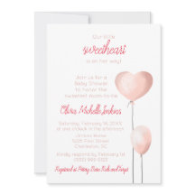 Valentine Pink Heart Balloon Baby Dusche
