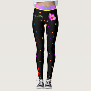 Valentine Pink Hearts Festival Geburtstag Leggings