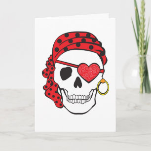 Valentine Pirate Card Feiertagskarte