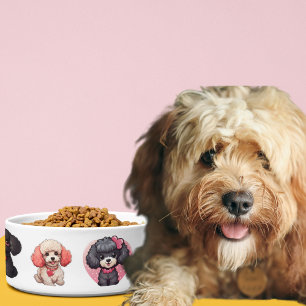 Valentine Poodle Dog   Hundeschale Napf