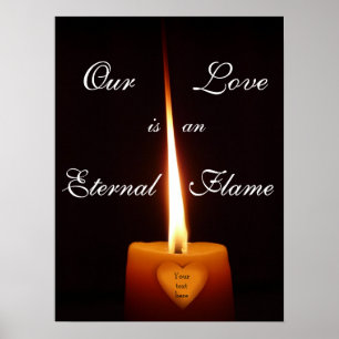Valentine Poster - Ewige Flamme