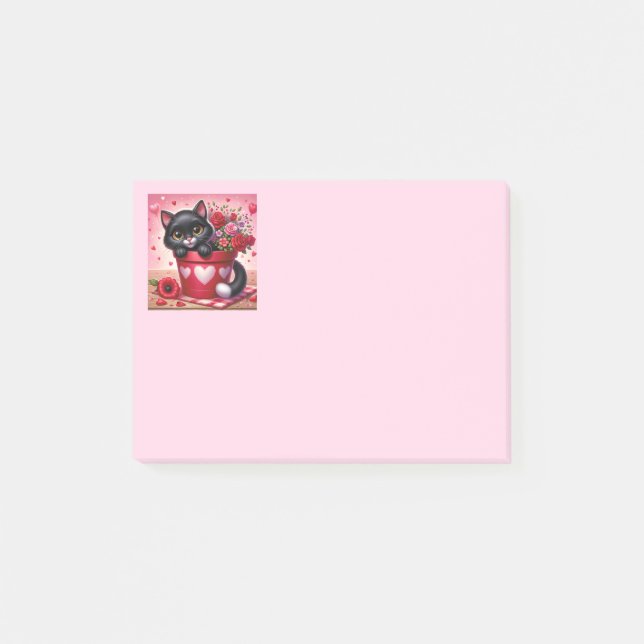 Valentine Postit Notes Post-it Klebezettel (Vorderseite)