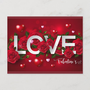 Valentine Postkarte