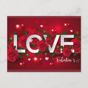 Valentine Postkarte