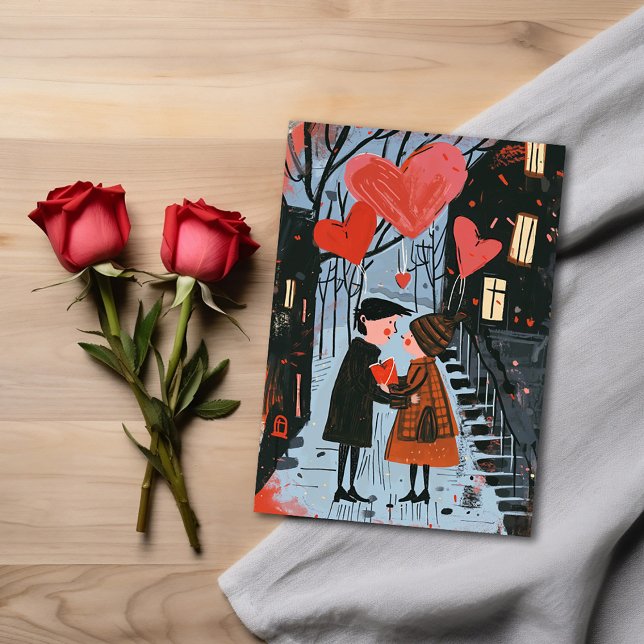 Valentine Postkarte - Ein paar Schritte im Park (Von Creator hochgeladen)