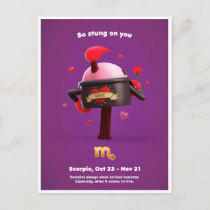  Valentine Postkarte für Scorpio