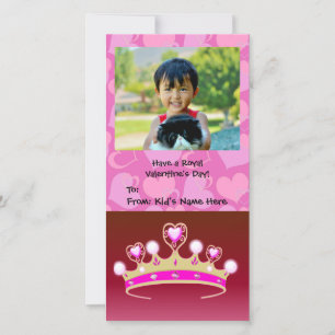 Valentine Princess Girl Feiertagskarte