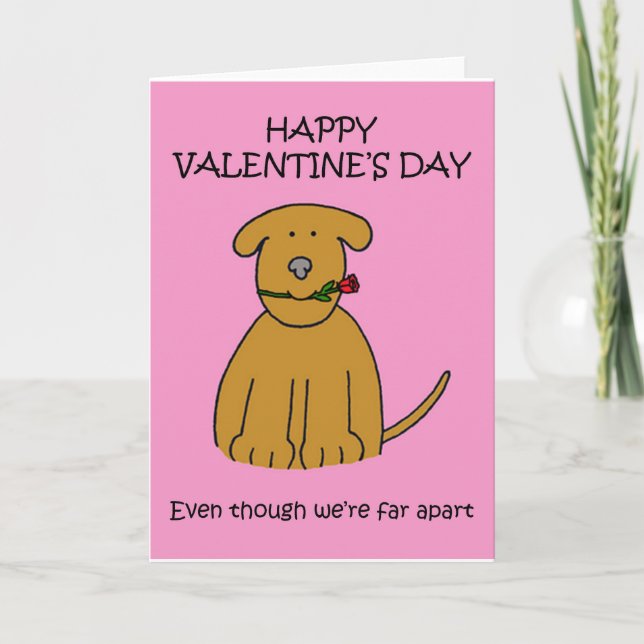 Valentine Puppy Feiertagskarte (Vorderseite)