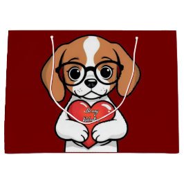 Valentine Puppy Große Geschenktüte