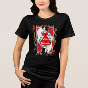 Valentine Queen   Kartenspielen Inspiriert T - Shi Tri-Blend Shirt