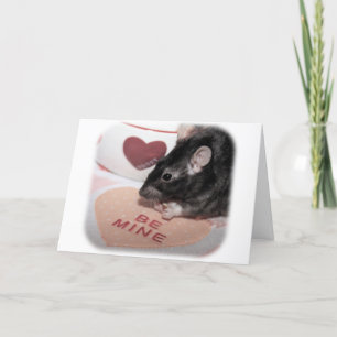 Valentine Rattie Card Feiertagskarte