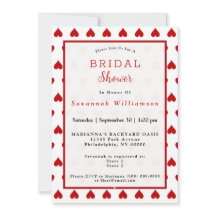 Valentine Red Heart Brautparty