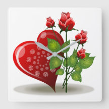 VALENTINE RED HEART UND ROTE ROSEN