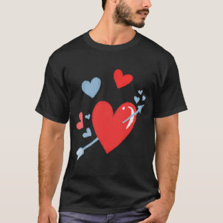 Valentine Red Hearts T-Shirt