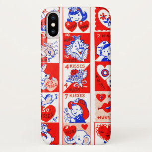 Valentine Retro Liebe schlägt Niedliche Muster Case-Mate iPhone Hülle