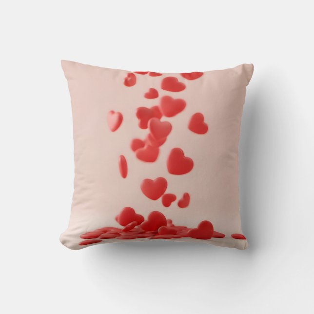 valentine romantic heart decoration background kissen (Vorderseite)