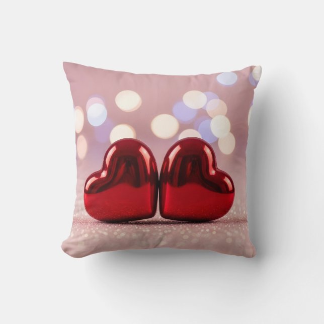 valentine romantic heart decoration couple kissen (Vorderseite)
