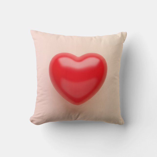 valentine romantic heart shape love kissen (Vorderseite)