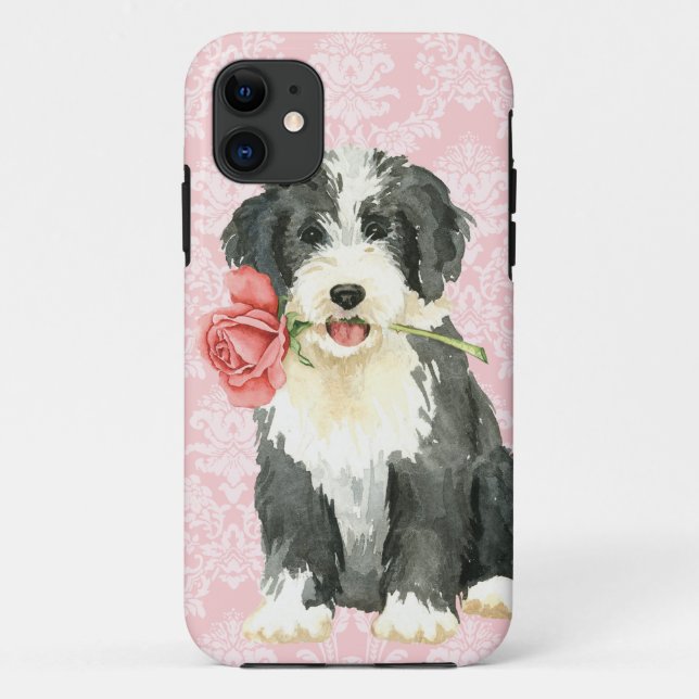 Valentine-Rose Beardie Case-Mate iPhone Hülle (Rückseite)