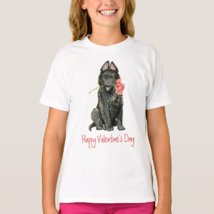 Valentine Rose Belgischer Sheepdog T - Shirt
