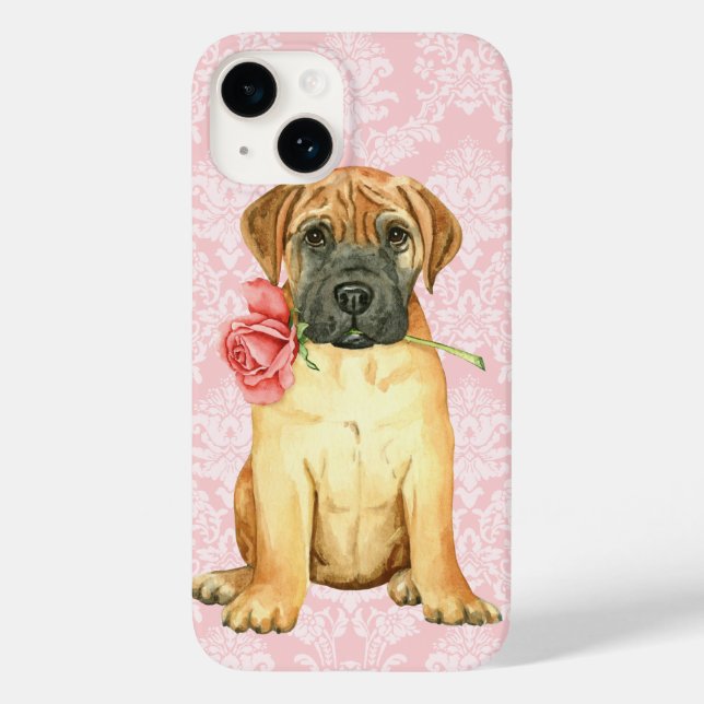 Valentine Rose Bullmastiff Case-Mate iPhone Fall Hülle (Rückseite)