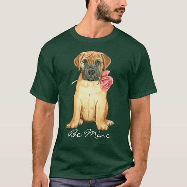 Valentine Rose Bullmastiff T - Shirt (Vorderseite)