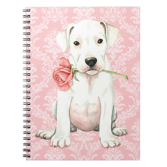 Valentine Rose Dogo Notizblock (Vorderseite)