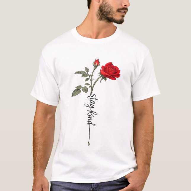 Valentine Rose Graphic Men’s T-Shirt  (Vorderseite)