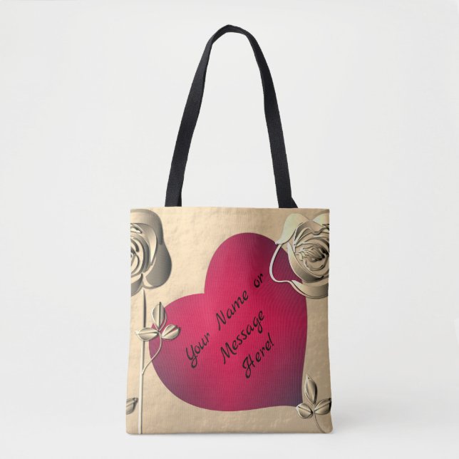 Valentine Rose & Herz (Vorderseite)