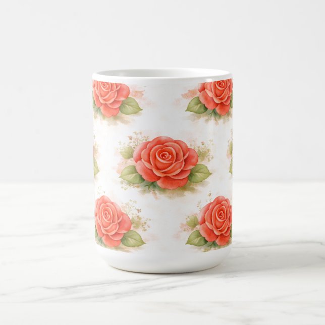 Valentine rose kaffeetasse (Mittel)