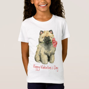 Valentine Rose Keeshond T-Shirt