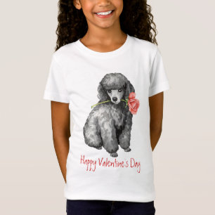 Valentine Rose Miniatur Poodle T-Shirt