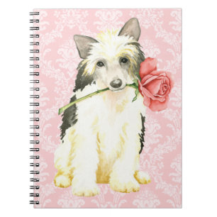 Valentine Rose Powderpuff Notizblock