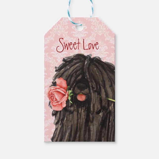 Valentine Rose Puli Geschenkanhänger (Vorderseite)