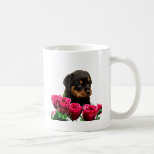 Valentine Rose Rottweiler Puppy Tasse