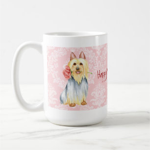Valentine Rose Silky Terrier Kaffee Tasse