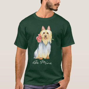 Valentine Rose Silky Terrier T - Shirt