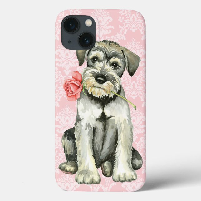 Valentine Rose Standard Schnauzer Case-Mate iPhone Hülle (Rückseite)