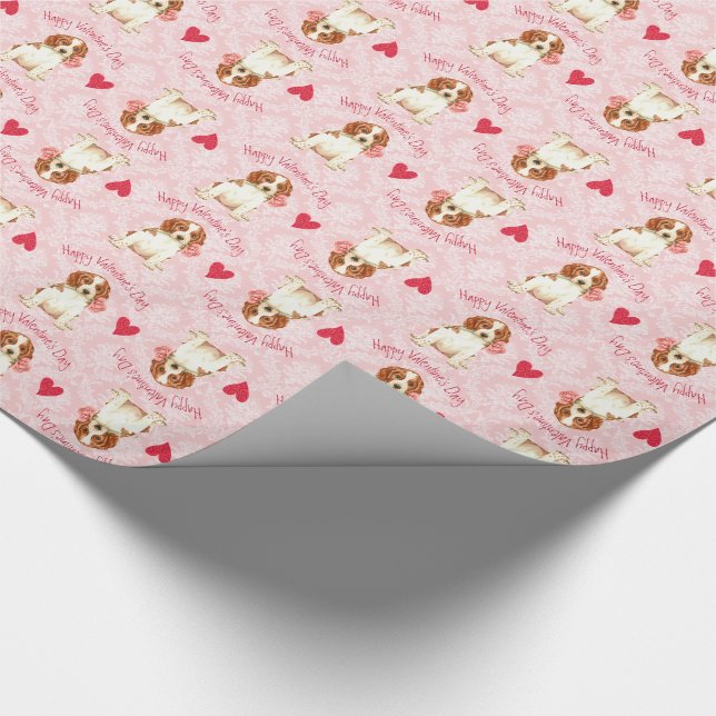 Valentine Rose Welshie Geschenkpapier (Ecke)