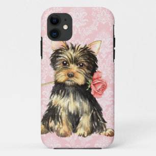 Valentine-Rose Yorkie Case-Mate iPhone Hülle
