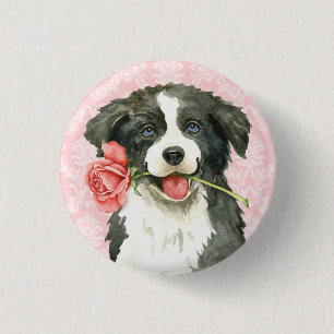 Valentine-Rosen-Grenzcollie Button