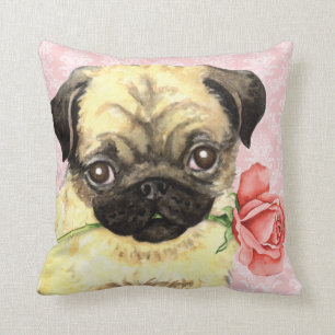 Valentine-Rosen-Mops Kissen