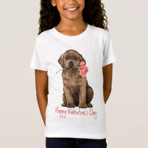 Valentine-Rosen-Schokoladen-Labrador T-Shirt