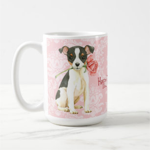 Valentine-Rosen-Spielzeugfox-Terrier Kaffeetasse