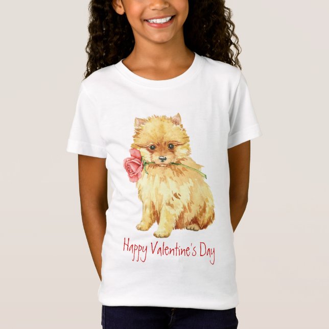 Valentine-Rosen-Spitz T-Shirt (Vorderseite)